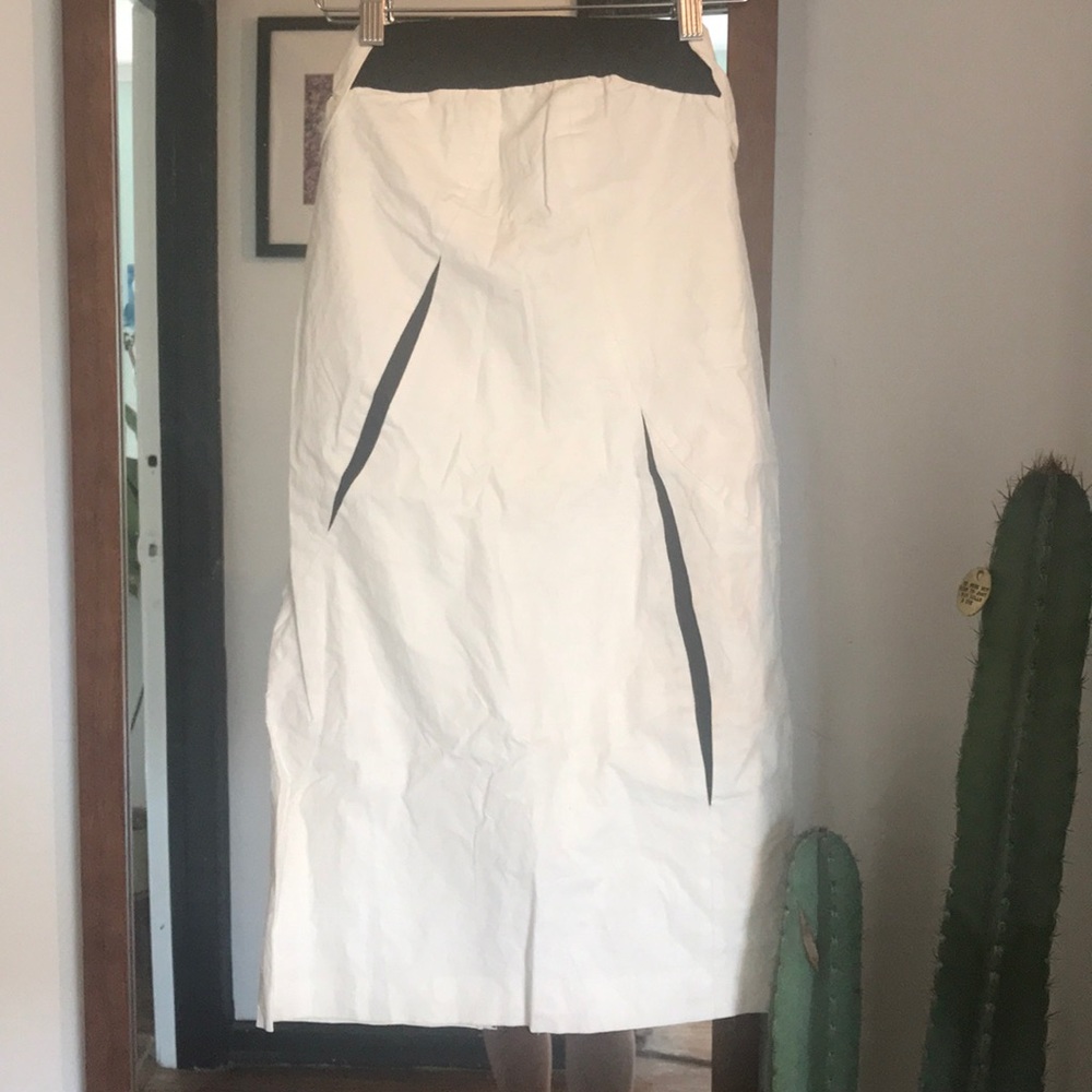 Helmet Lang Coated linen strapless dress size 2
